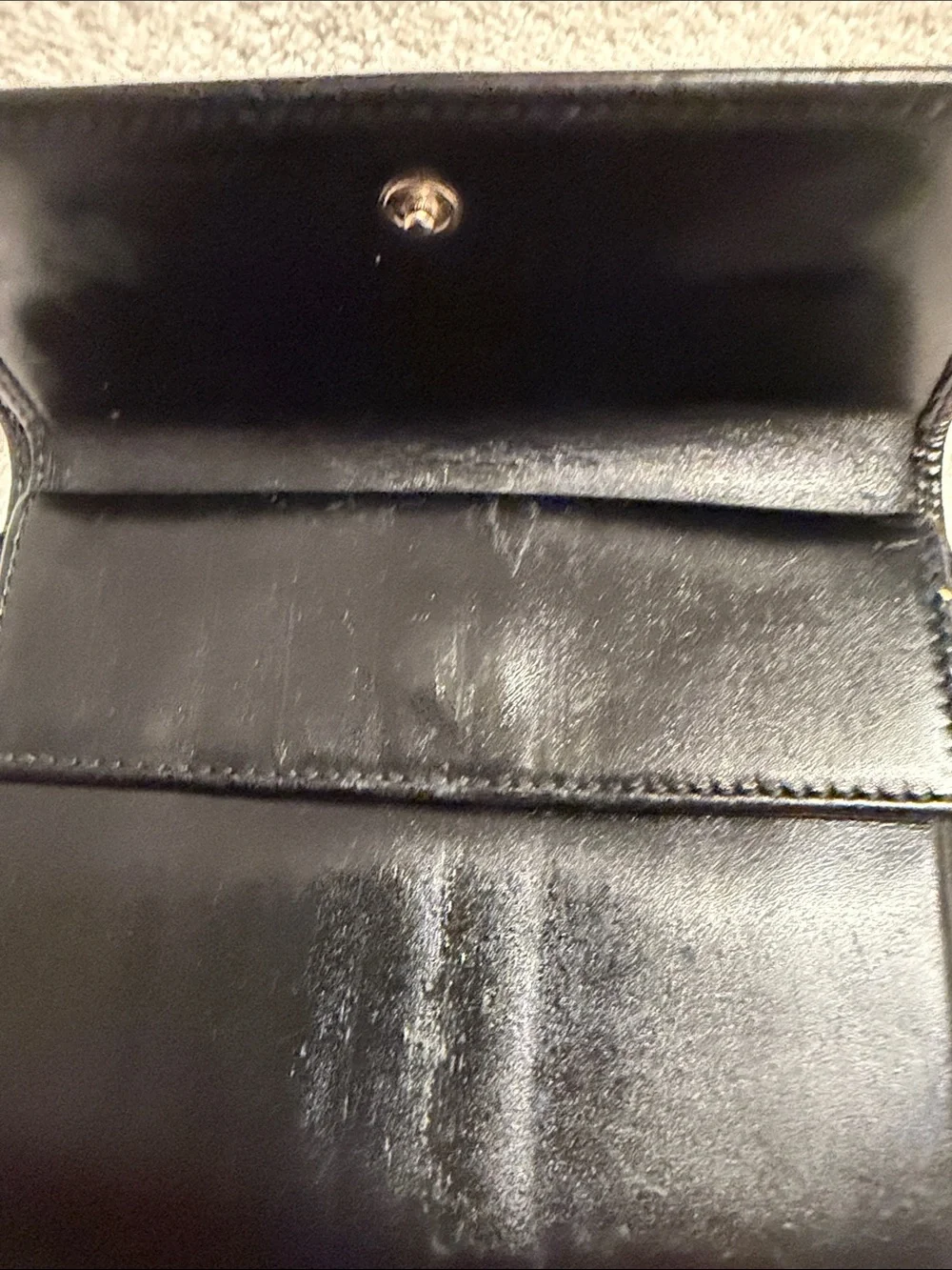 Prada Black Leather Men's Wallet Organizer